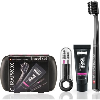 Curaprox Travel Set Black is White Seturi pentru voiaj pentru dinti, limba si gingii - imagine 2